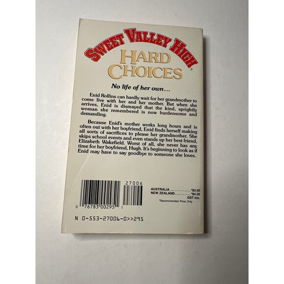Sweet Valley High 1ST Edition First Print Book #43 Hard Choices Vintage 1980's - Picture 4 of 10